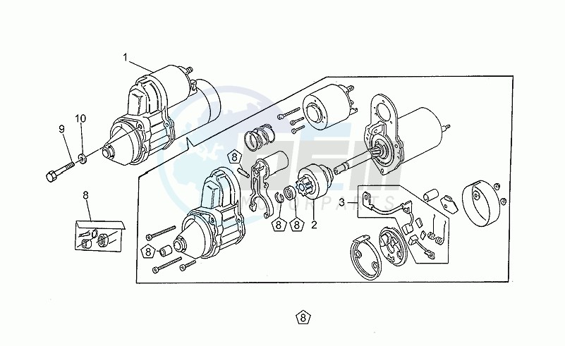 Starter motor blueprint
