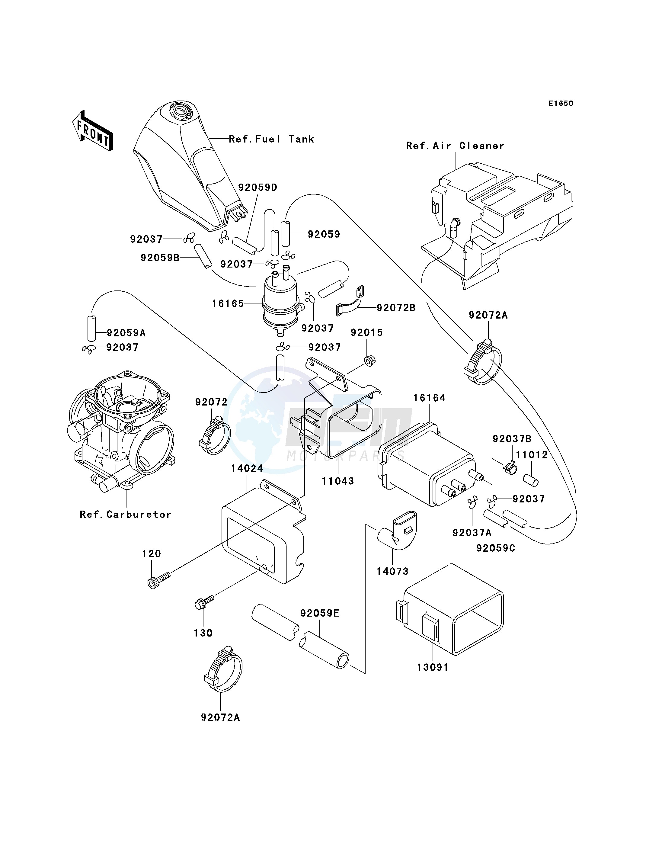 FUEL EVAPORATIVE SYSTEM-- CA- - image