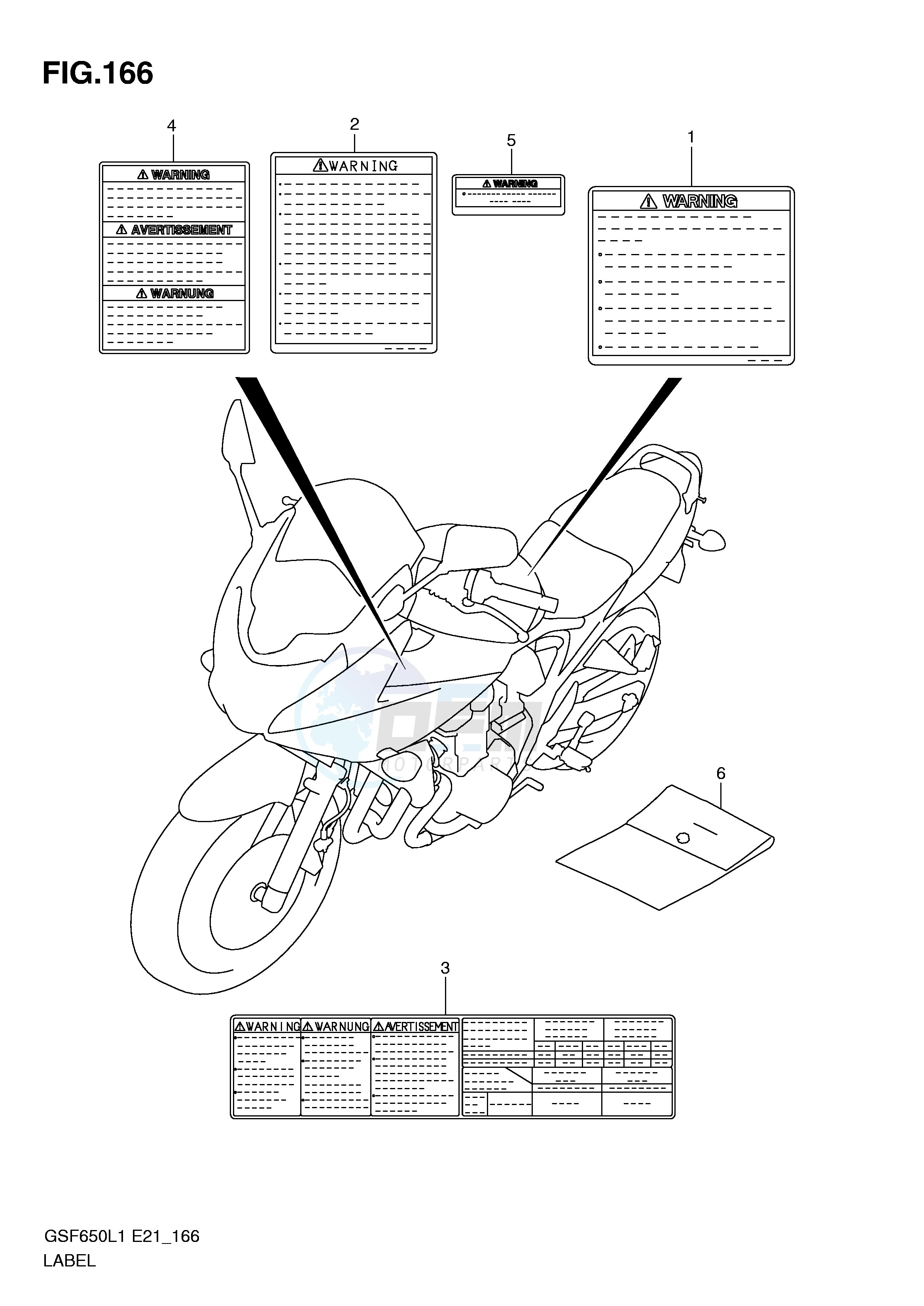 LABEL (GSF650SUAL1 E21) blueprint