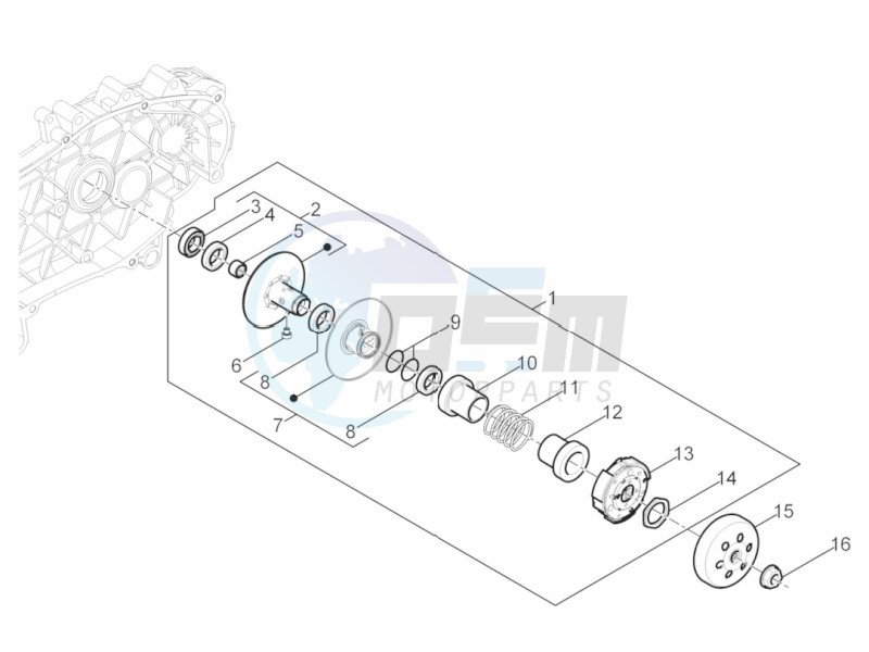 Driven pulley image