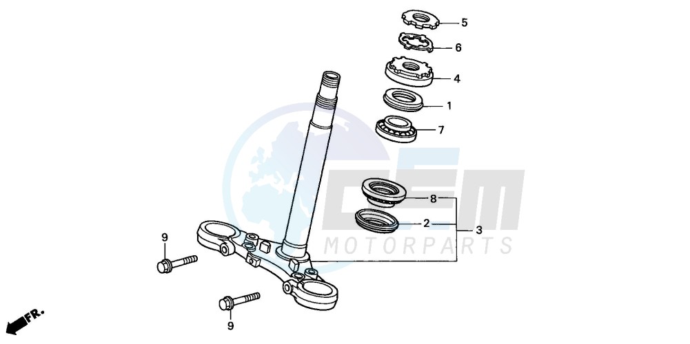 STEERING STEM blueprint