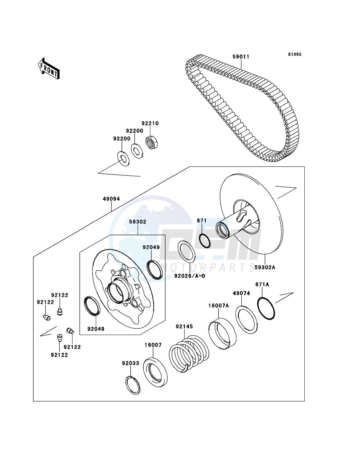 Driven Converter/Drive Belt blueprint