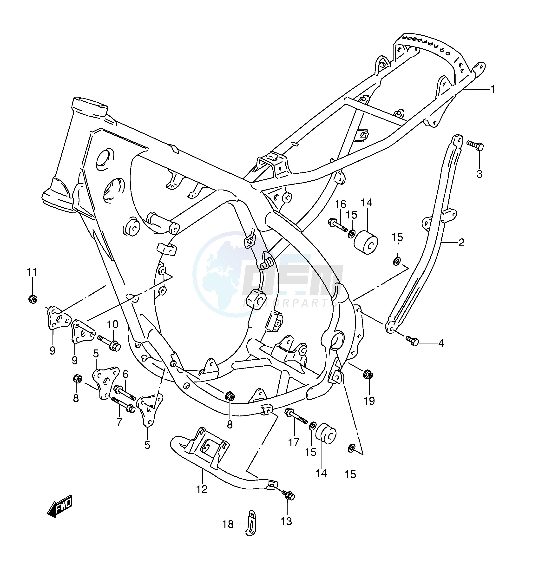 FRAME (MODEL S T) blueprint