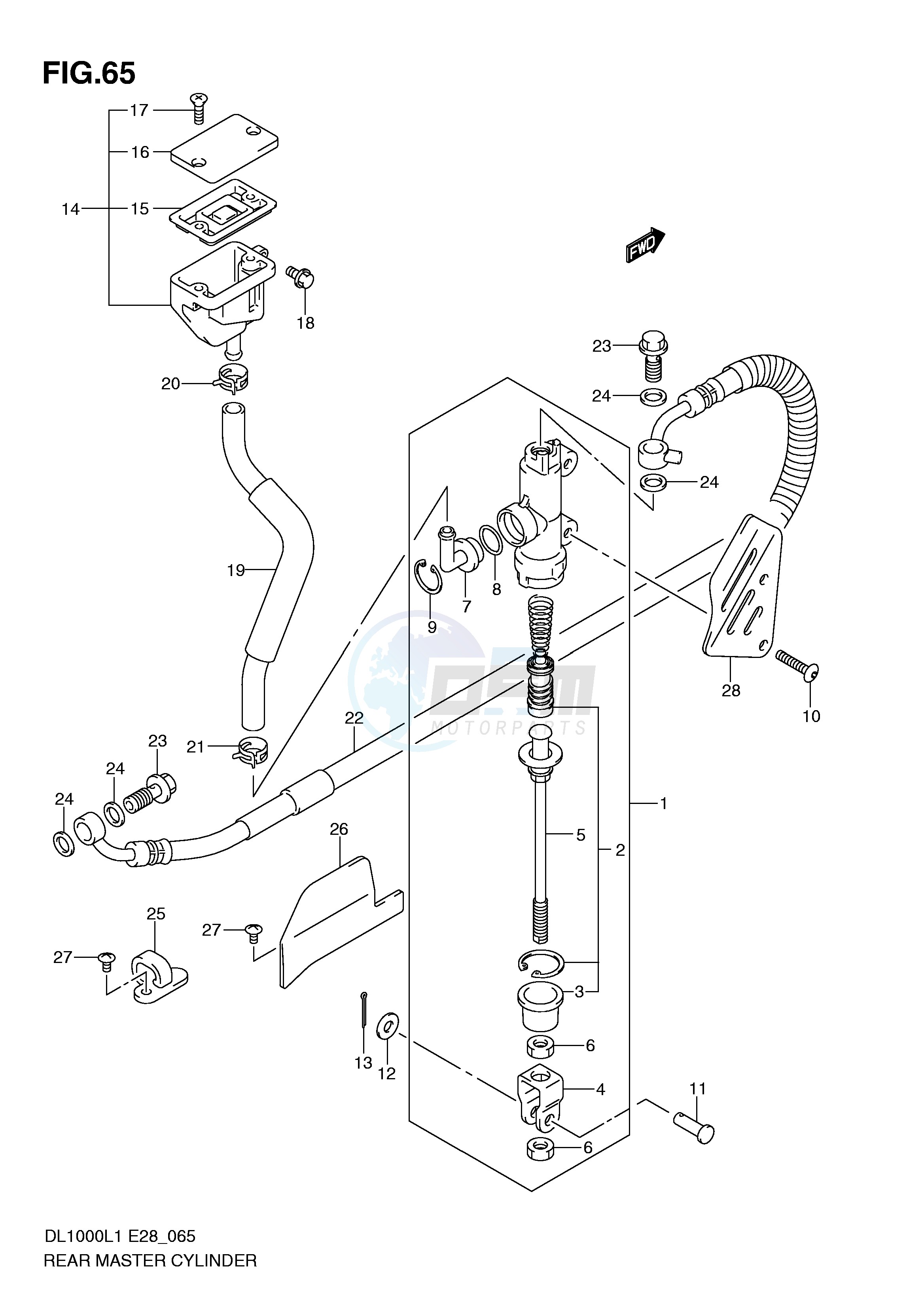 REAR MASTER CYLINDER image