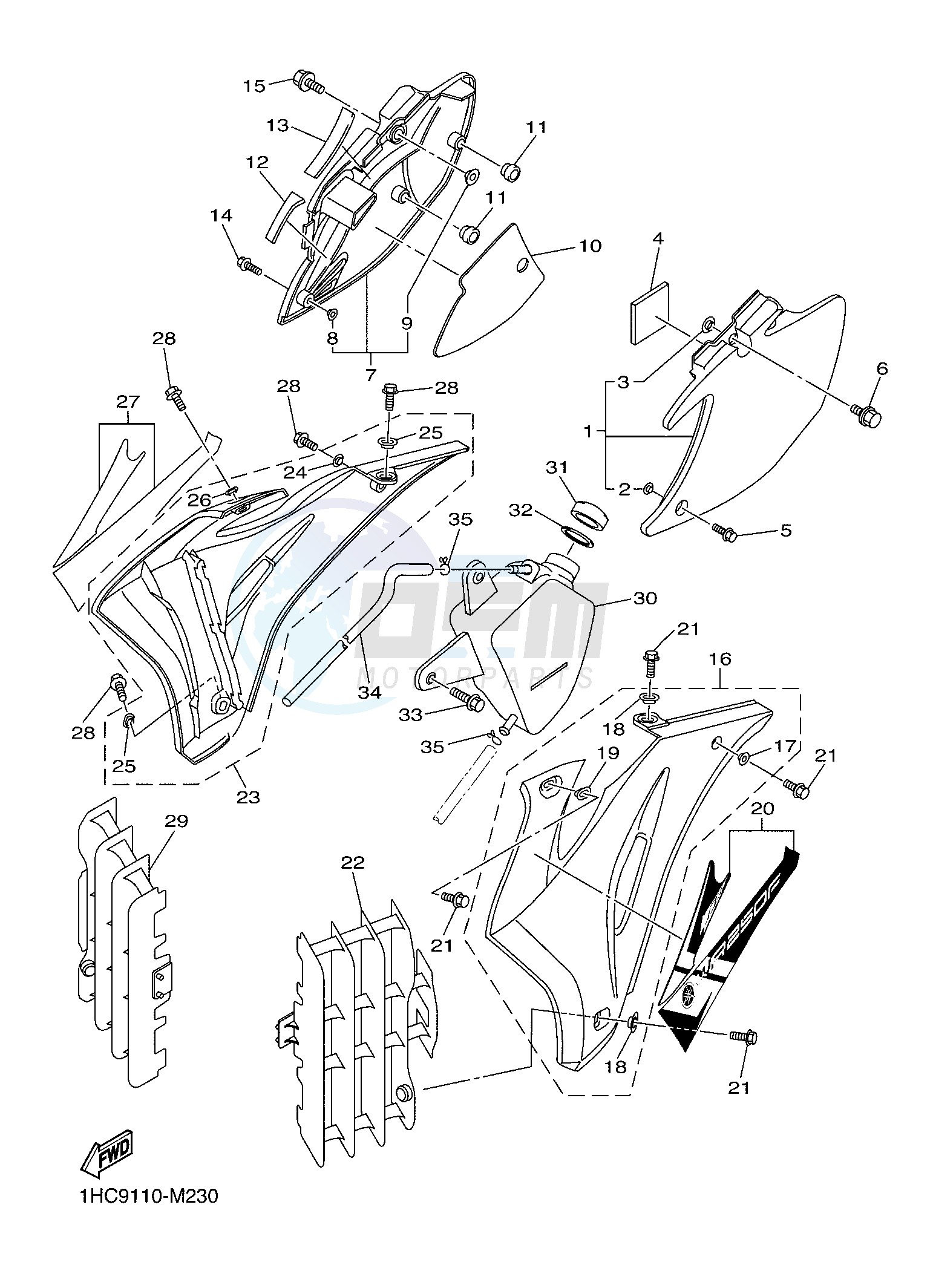 SIDE COVER blueprint