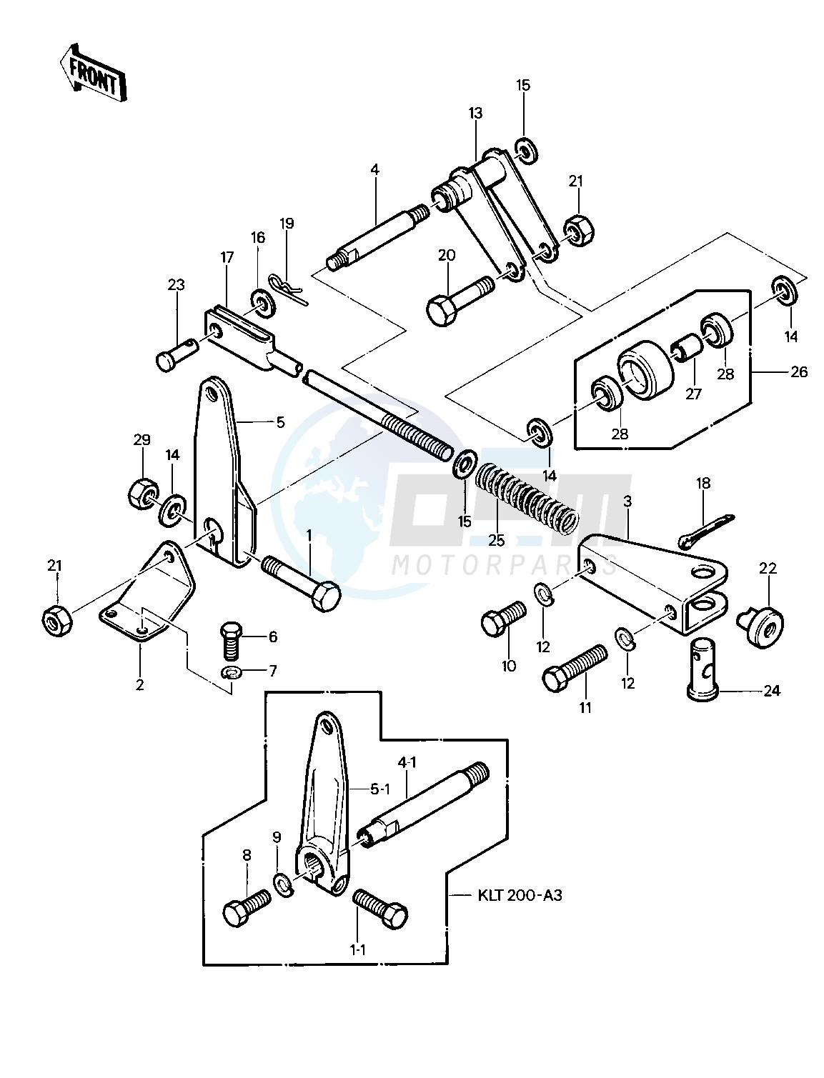 CHAIN TENSIONER -- 81-82 KLT200-A1_A2_A3- - image