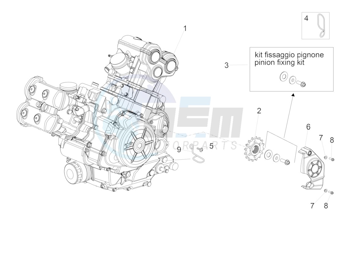 Engine-Completing part-Lever blueprint