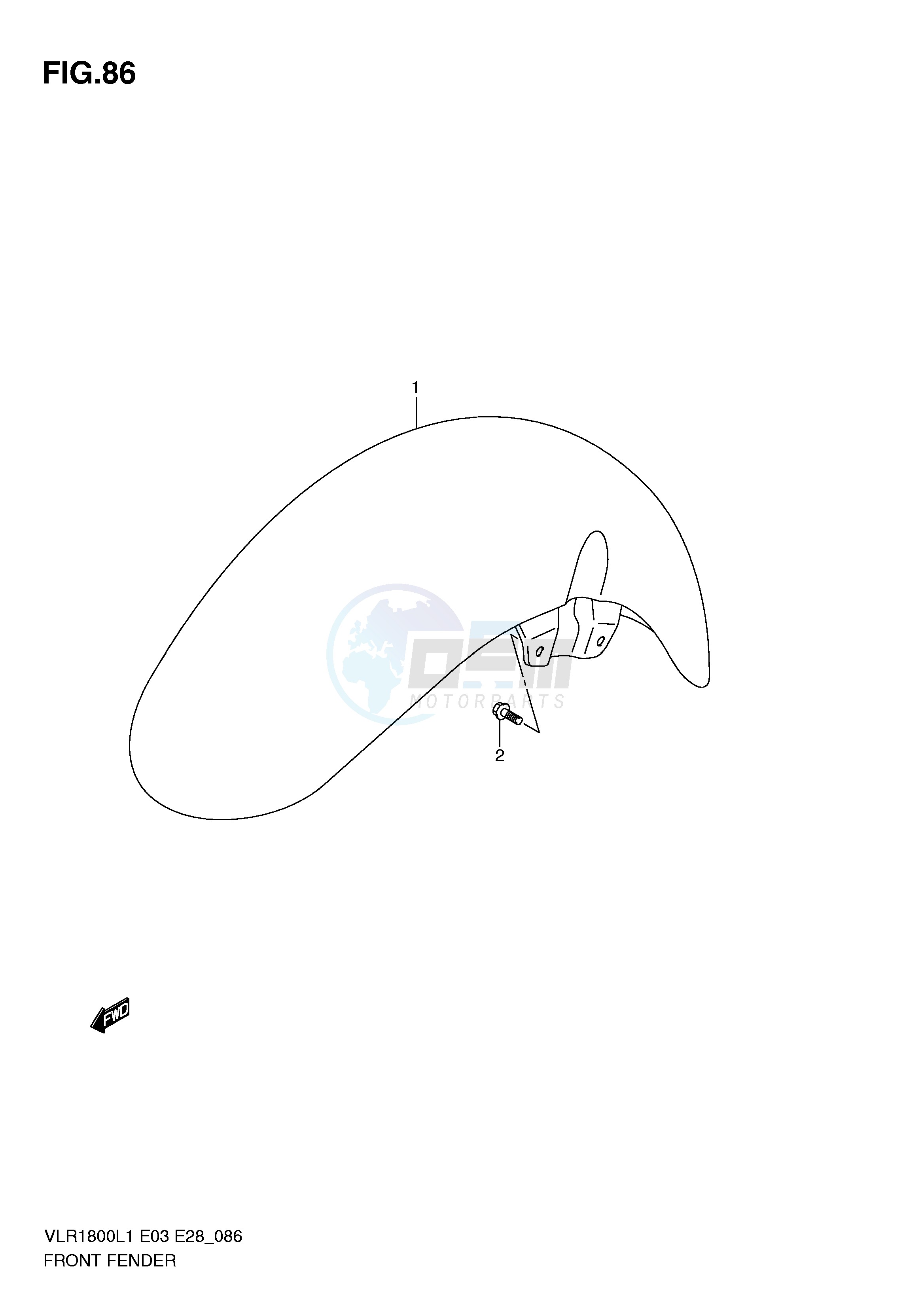 FRONT FENDER (VLR1800L1 E28) image