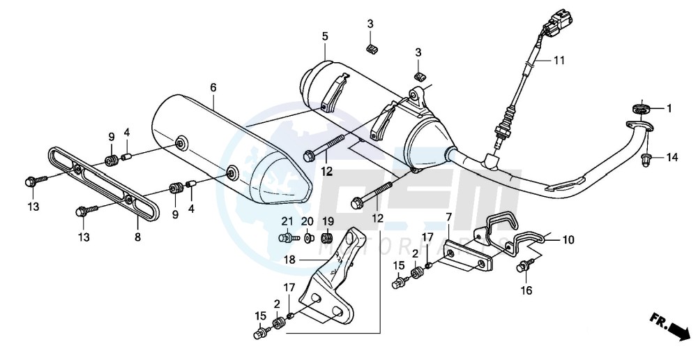 EXHAUST MUFFLER blueprint