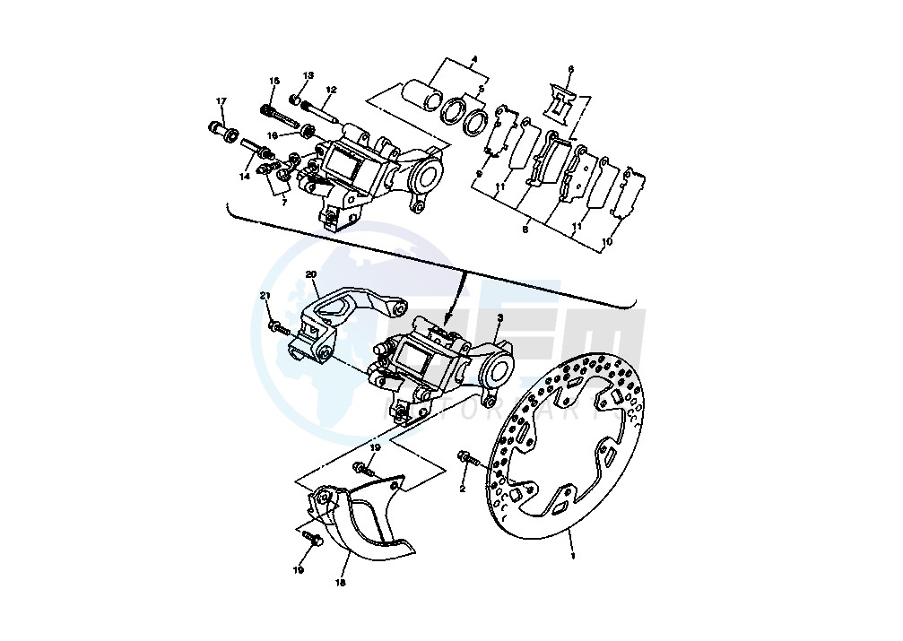 REAR BRAKE CALIPER image