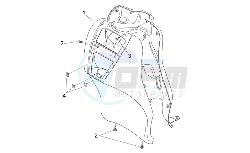 Front body IV - Front fairing blueprint