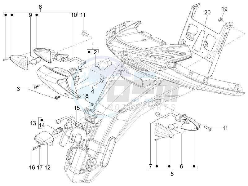 Rear headlamps - Turn signal lamps image