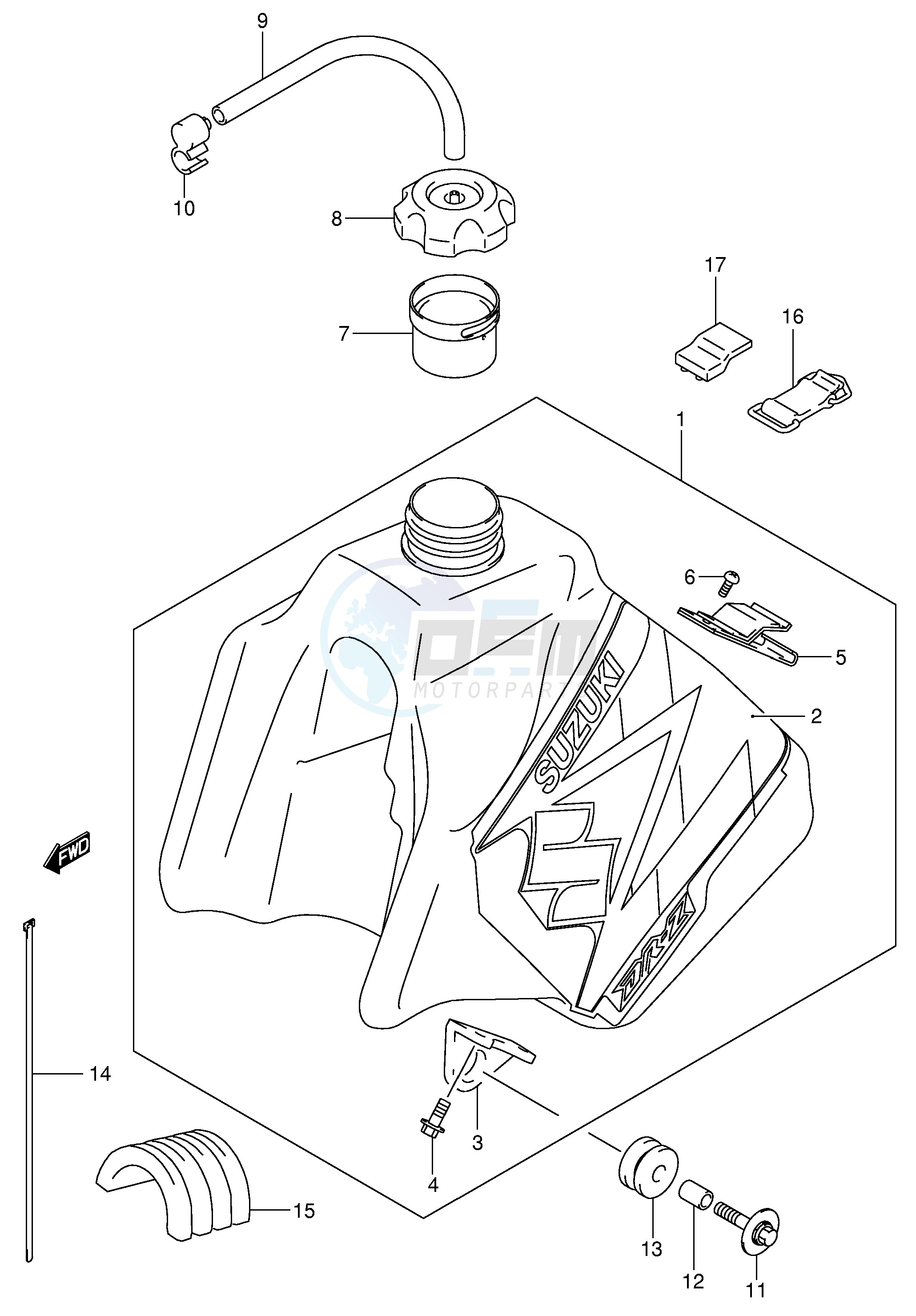 FUEL TANK (MODEL K4) image