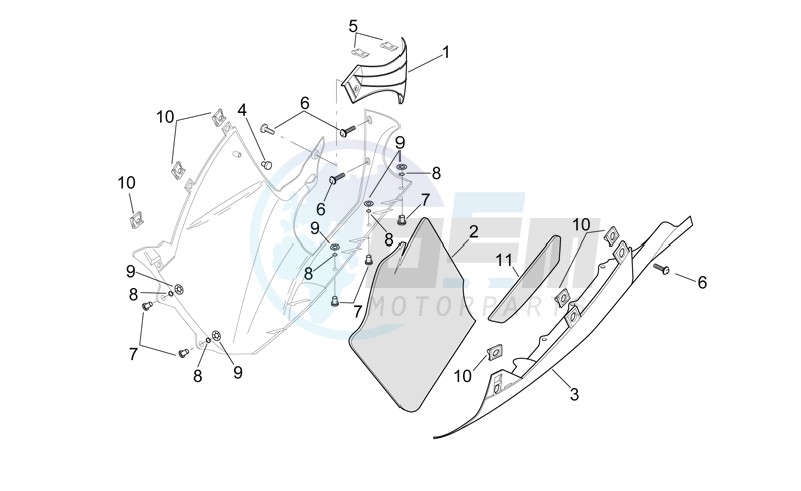 Central body - LH fairings image