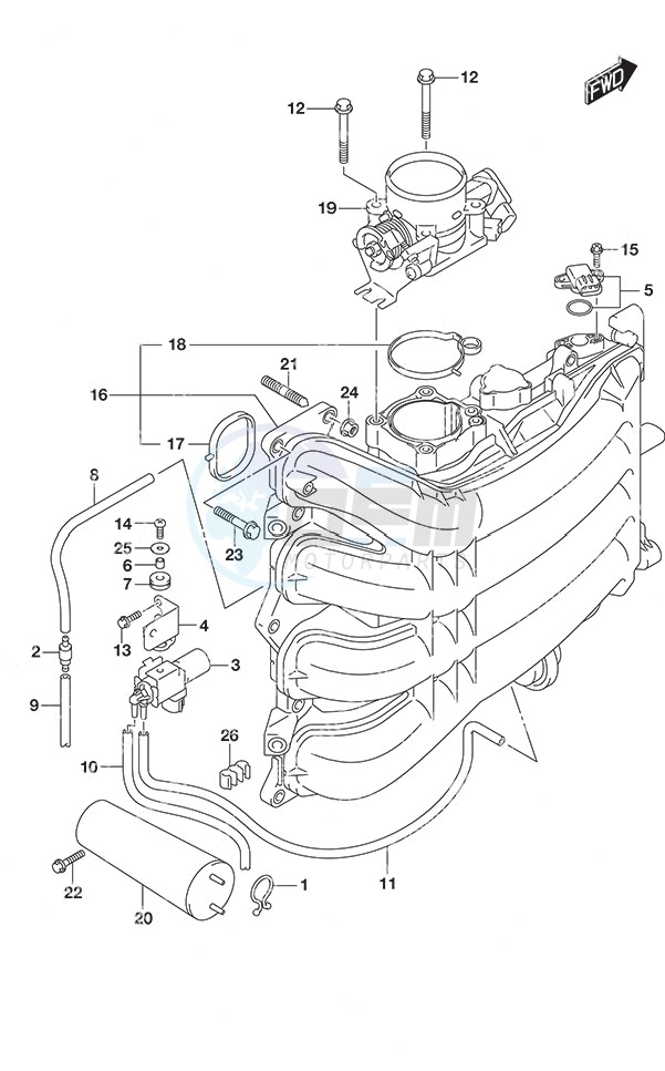 Inlet Manifold/Throttle Body image