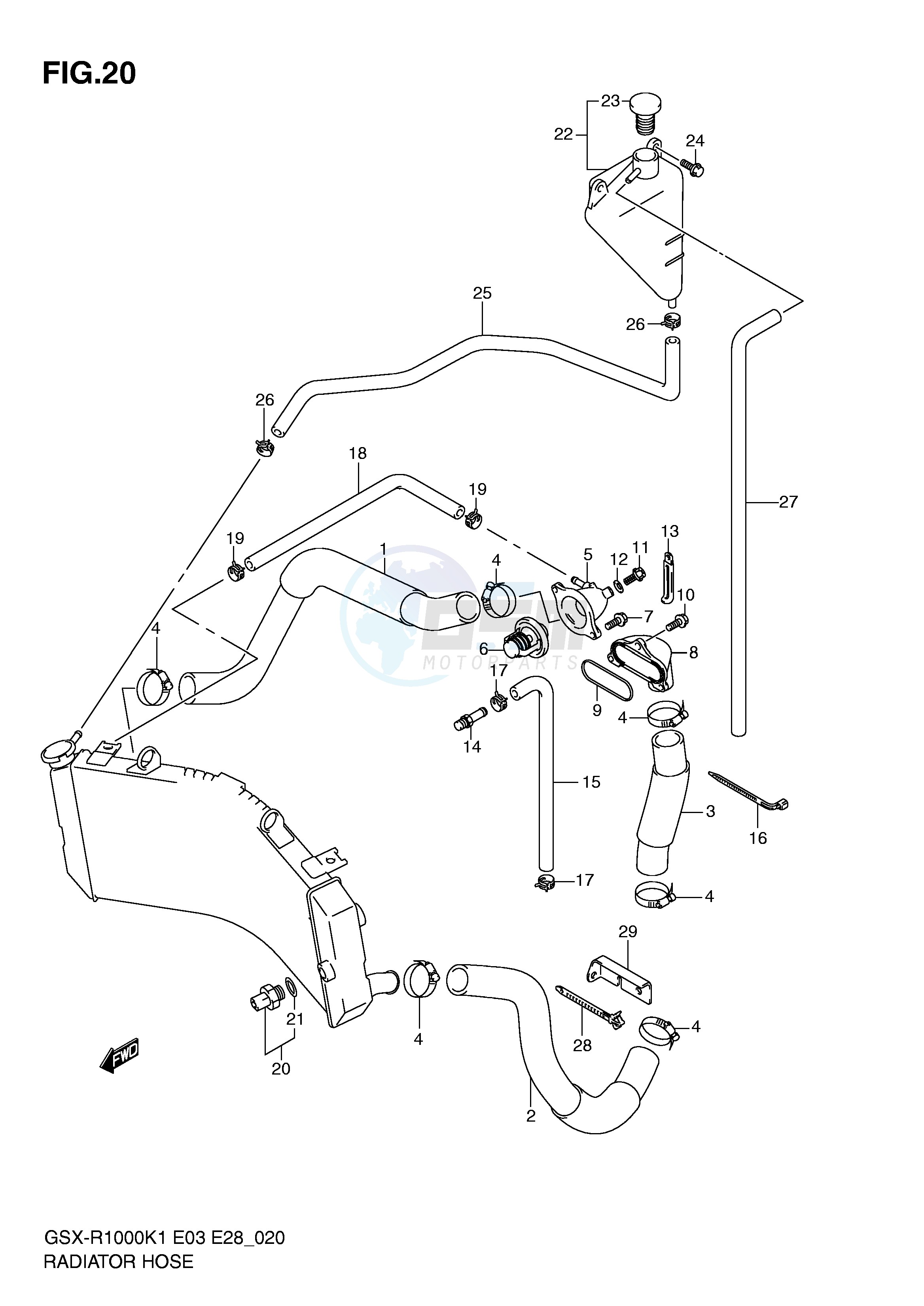 RADIATOR HOSE image