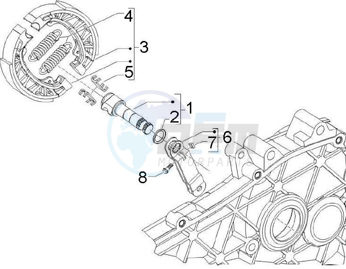 Brake shoes rear (Positions) blueprint