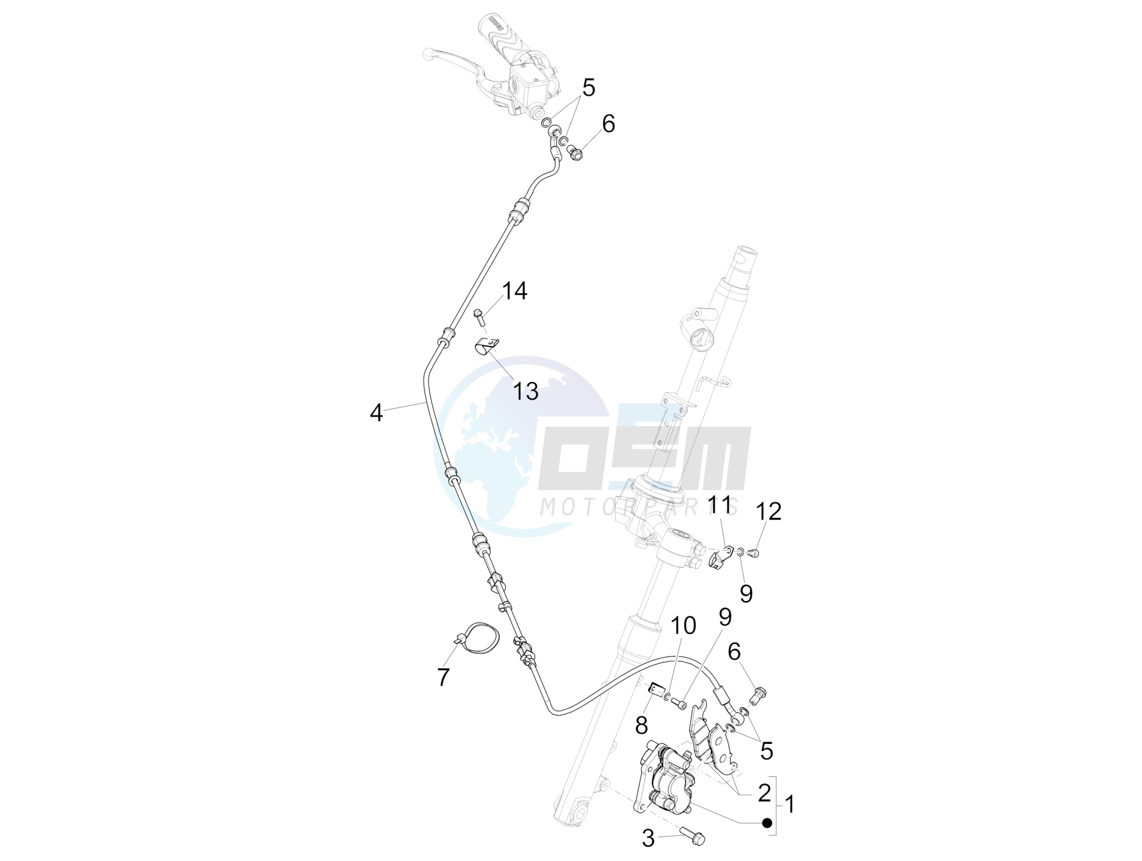 Brakes pipes - Calipers image