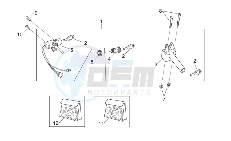 Decal and Lock hardware kit blueprint
