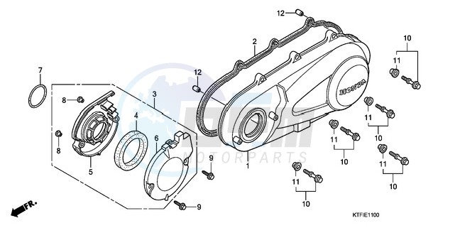 LEFT CRANKCASE COVER image