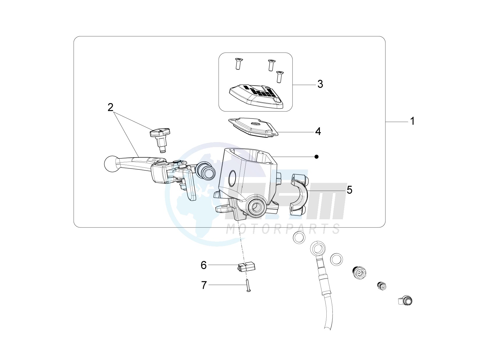 Front master cilinder blueprint