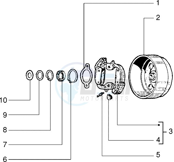 Component parst of driven pulley image