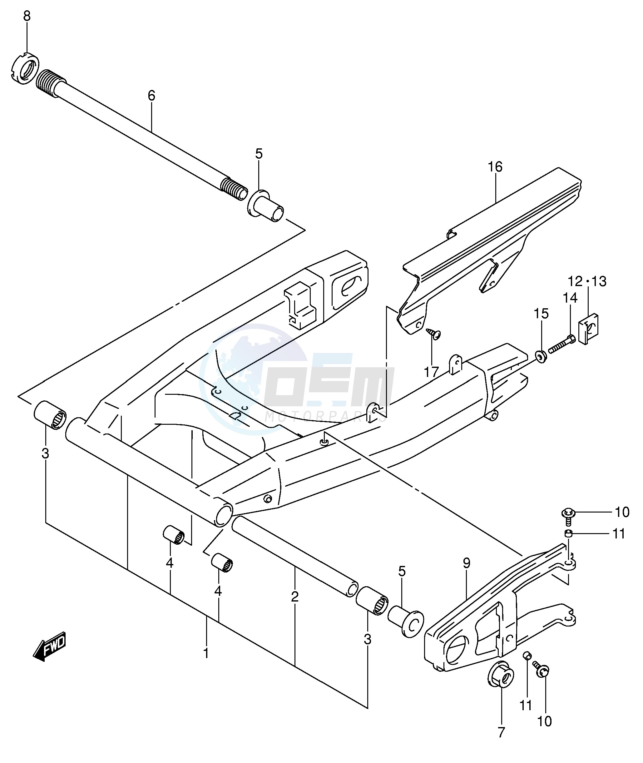 REAR SWINGING ARM image