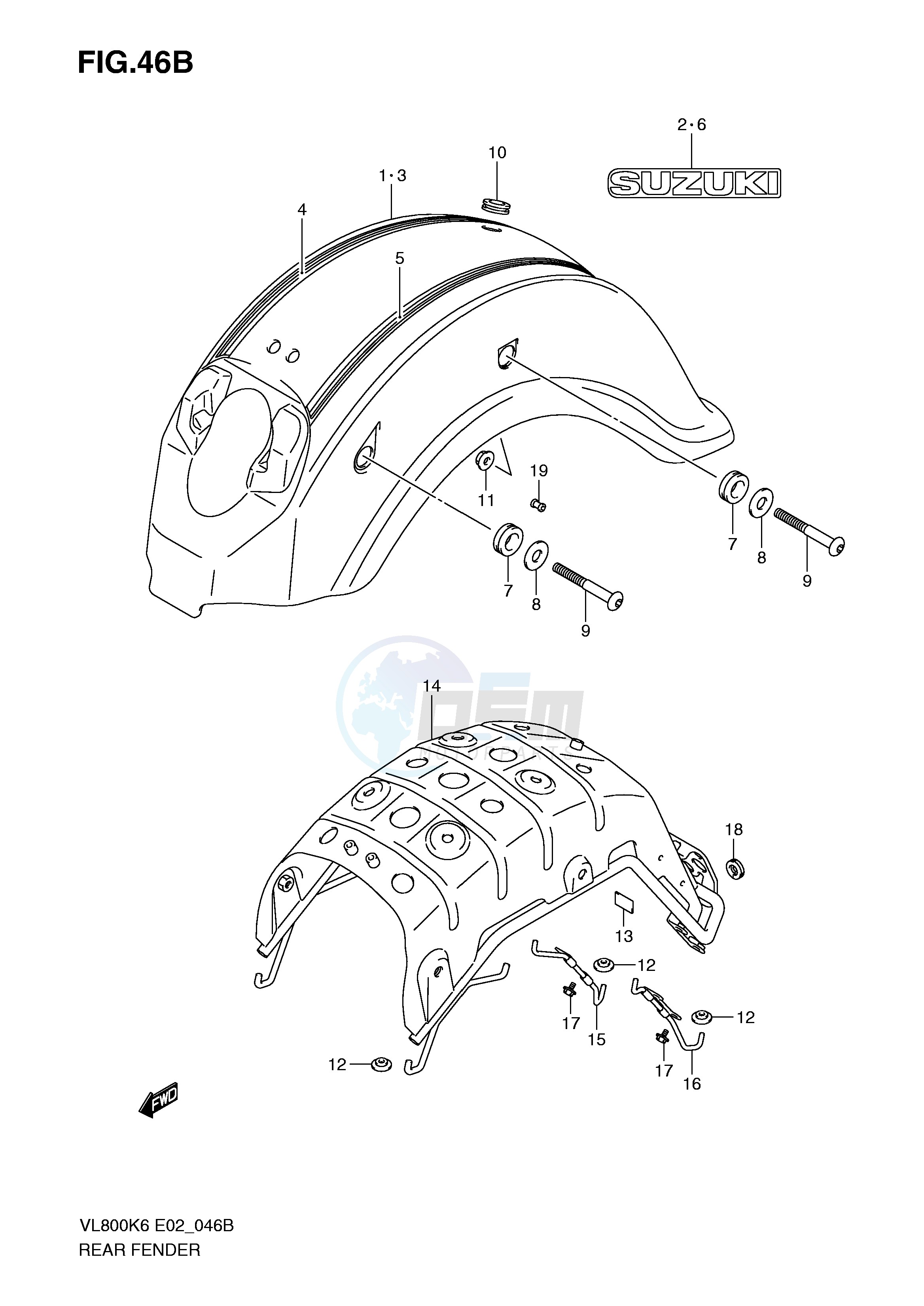 REAR FENDER (MODEL K9) image