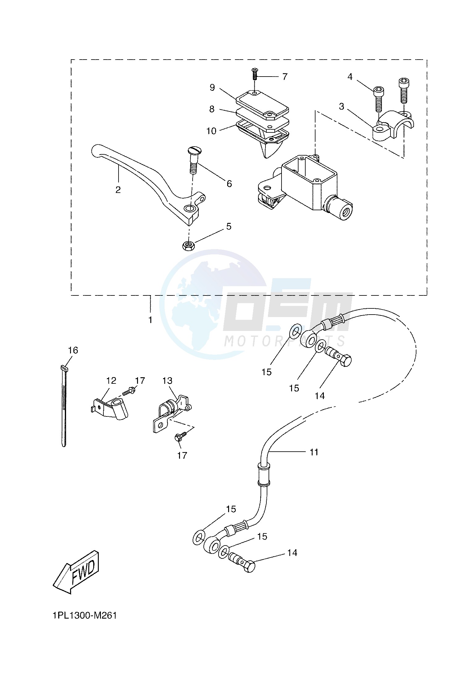 FRONT MASTER CYLINDER image