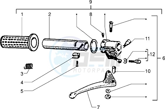 Rear brake lever holder image