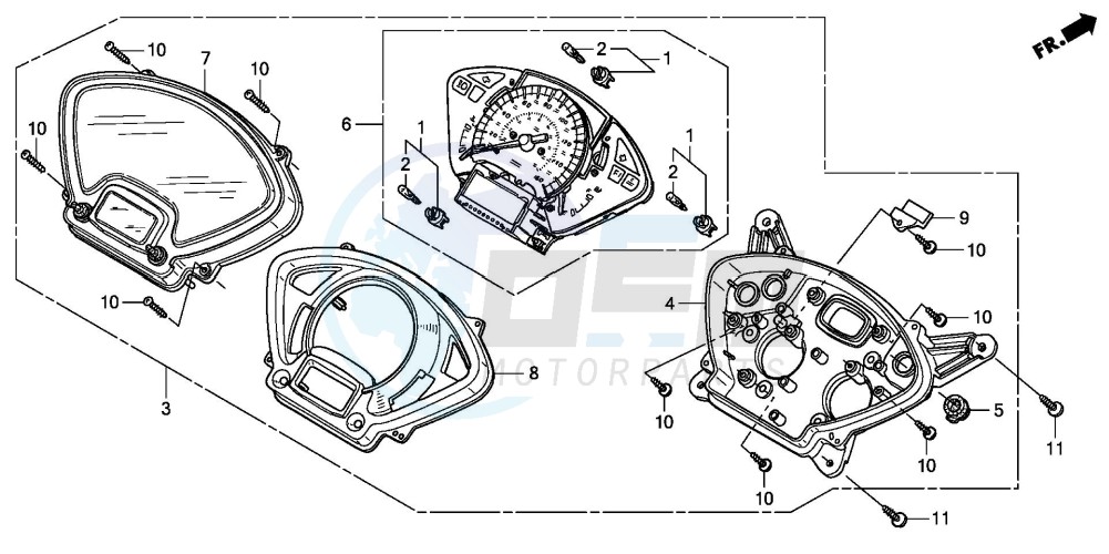 SPEEDOMETER (FES1253-5)(FES1503-5) blueprint