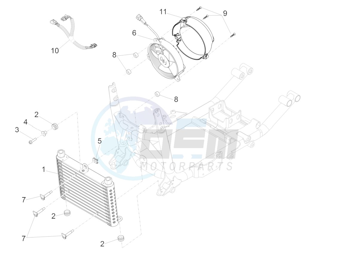 Oil radiator blueprint