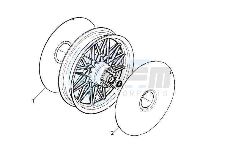 Rear wheel cap image