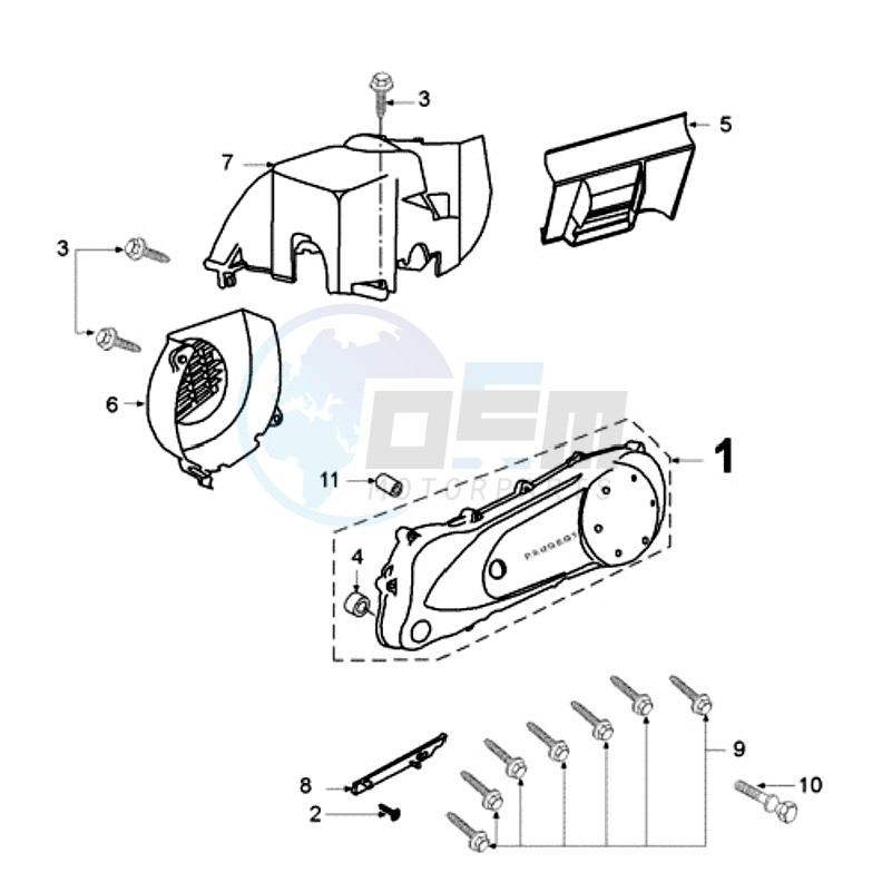 CRANKCASE COVER image