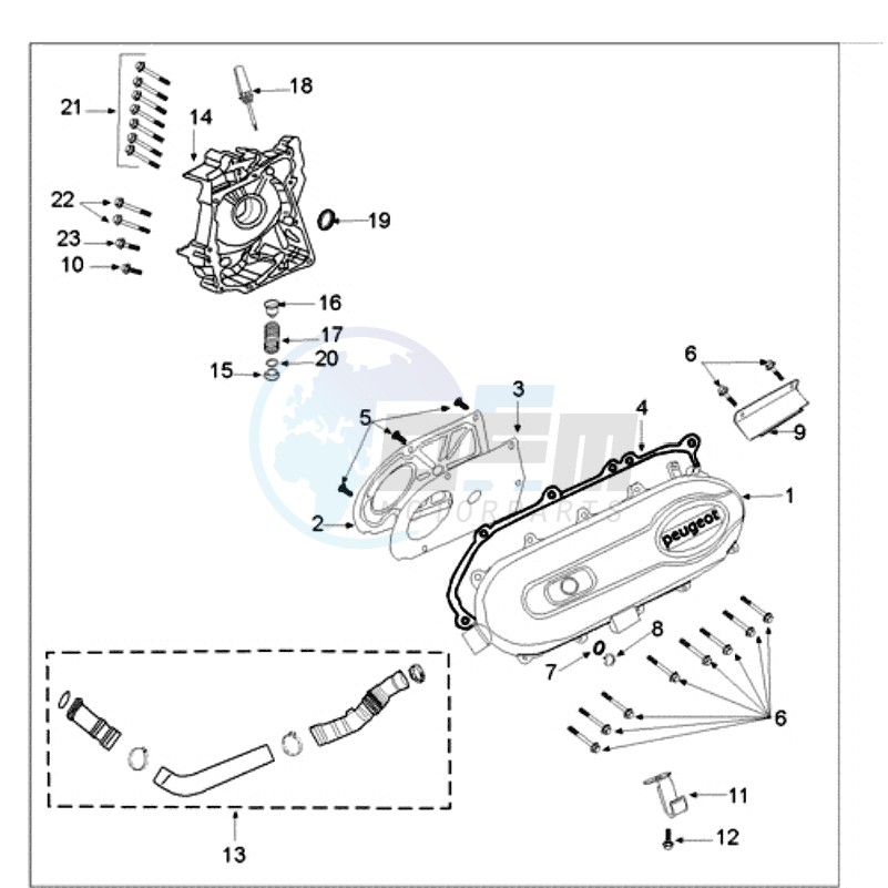 CRANKCASE COVER image