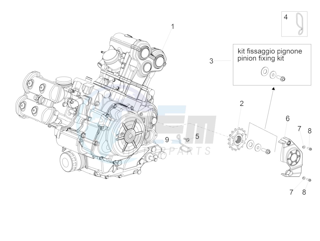 Engine-Completing part-Lever blueprint