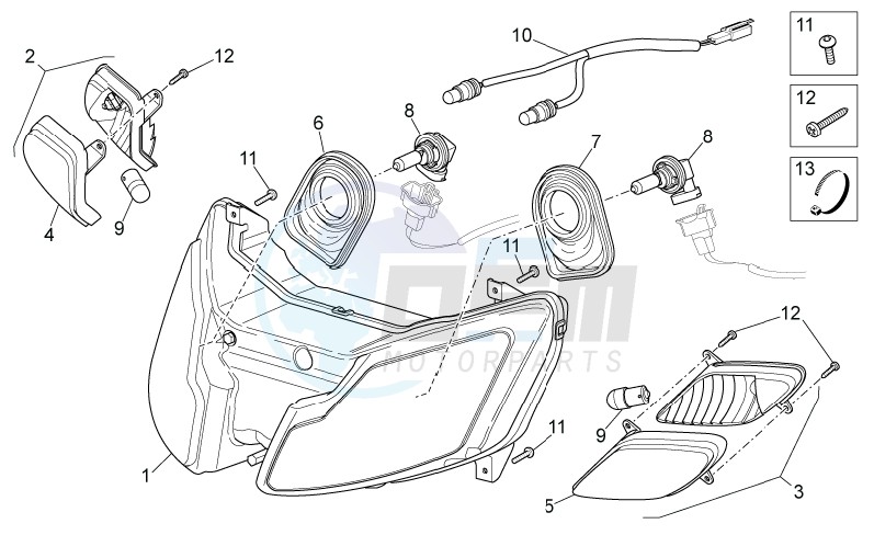 Head lamp blueprint