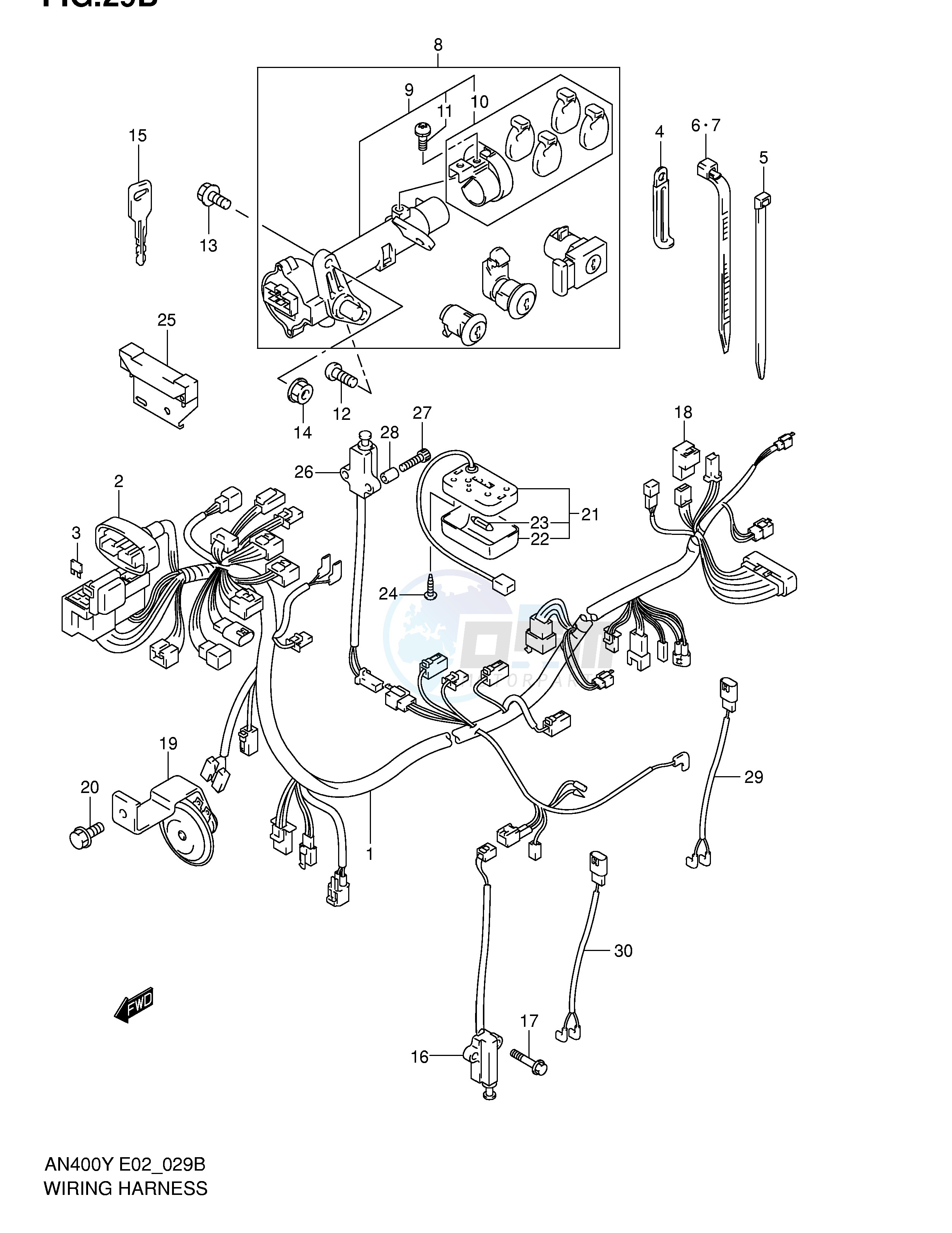 WIRING HARNESS (MODEL K1 K2) image