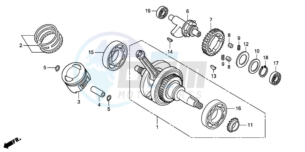 CRANK SHAFT/PISTON blueprint