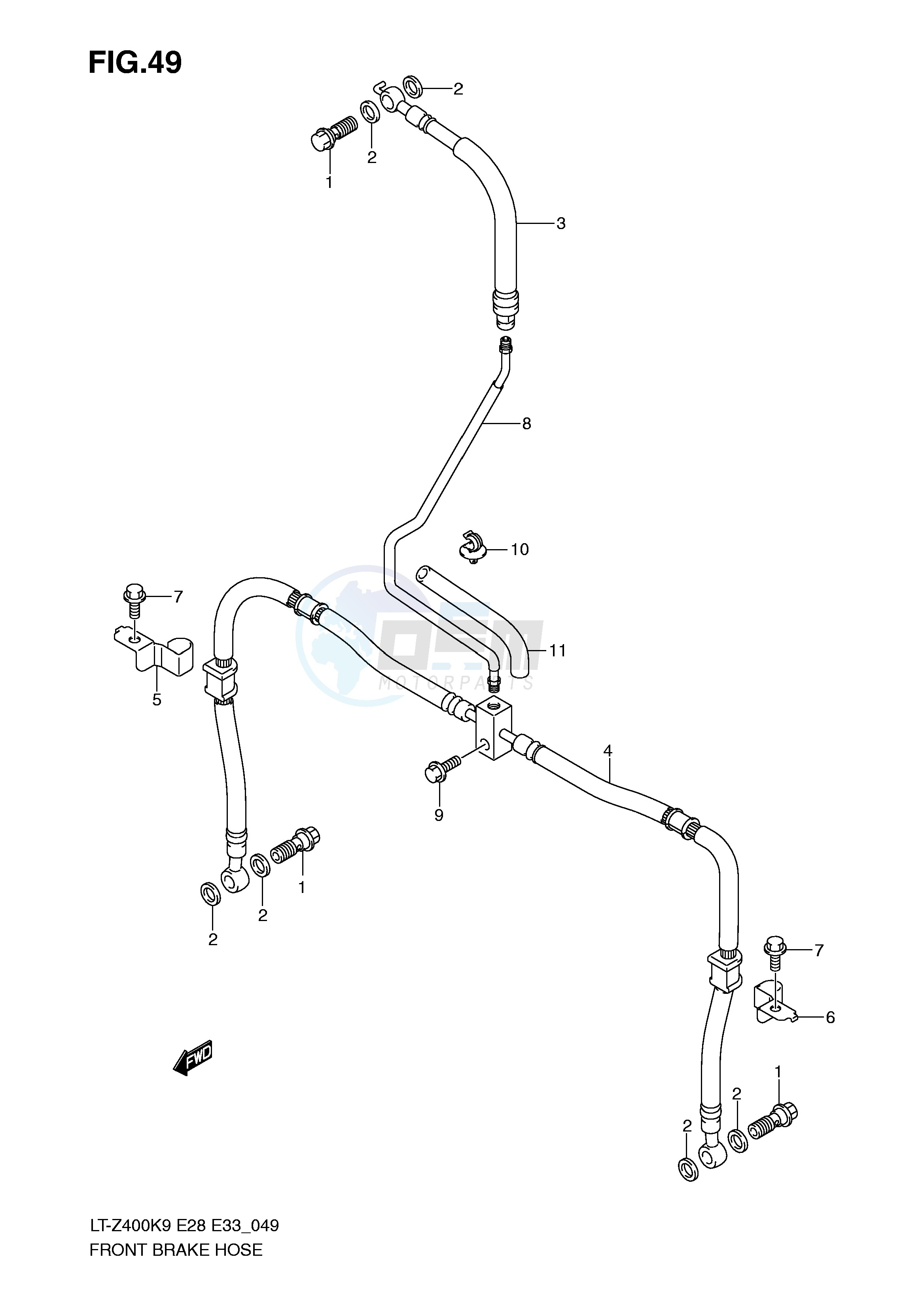 FRONT BRAKE HOSE image