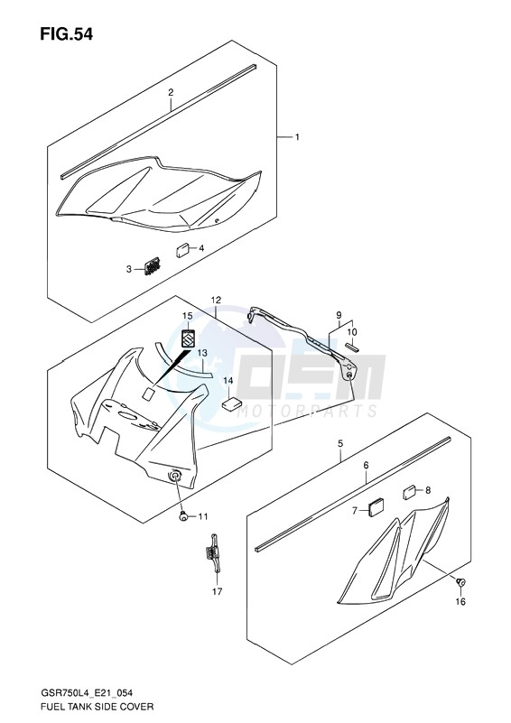 FUEL TANK SIDE COVER blueprint