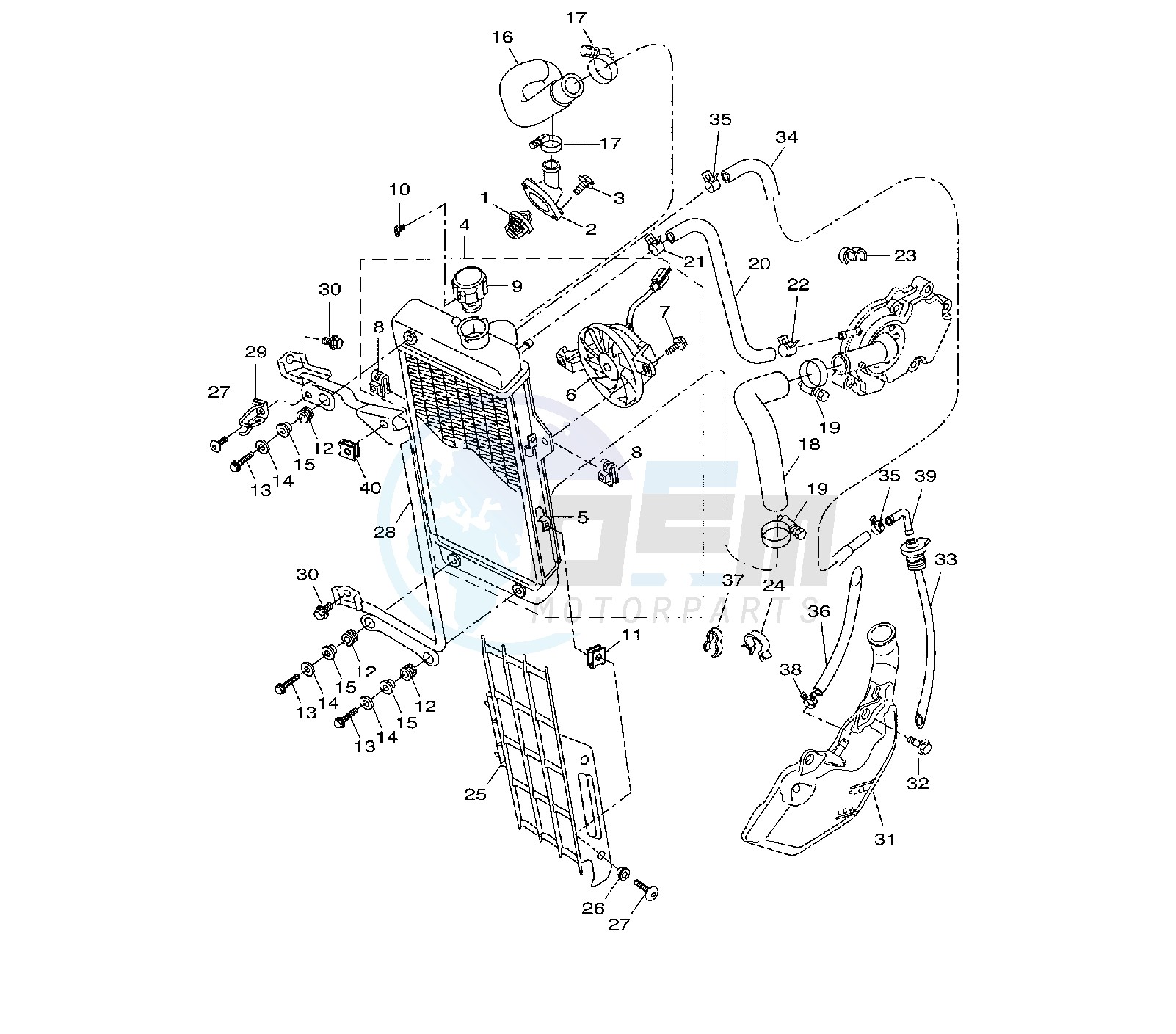 RADIATOR AND HOSE 22B1-B3 image