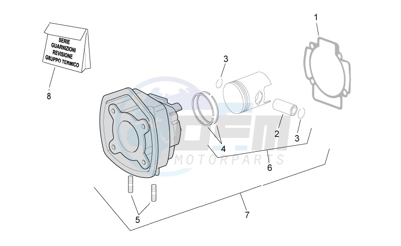 Cylinder with piston image