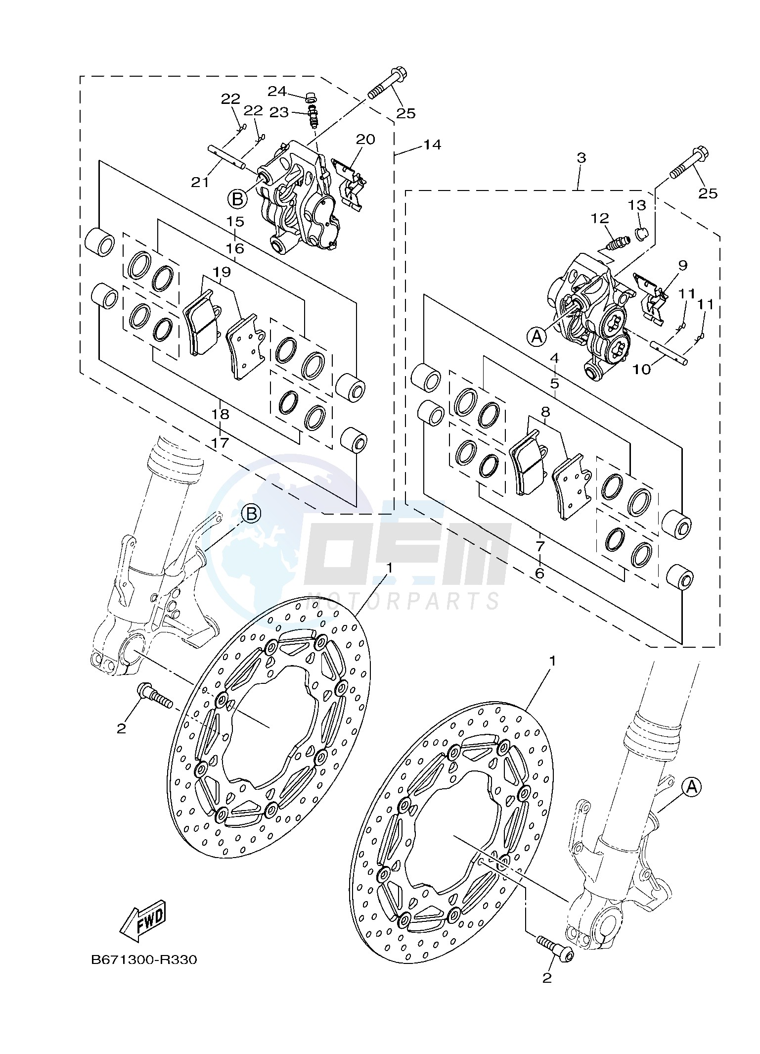 FRONT BRAKE CALIPER image