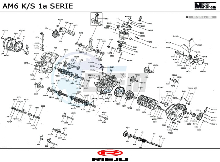 ENGINE  AM6 K/S 1a Serie blueprint