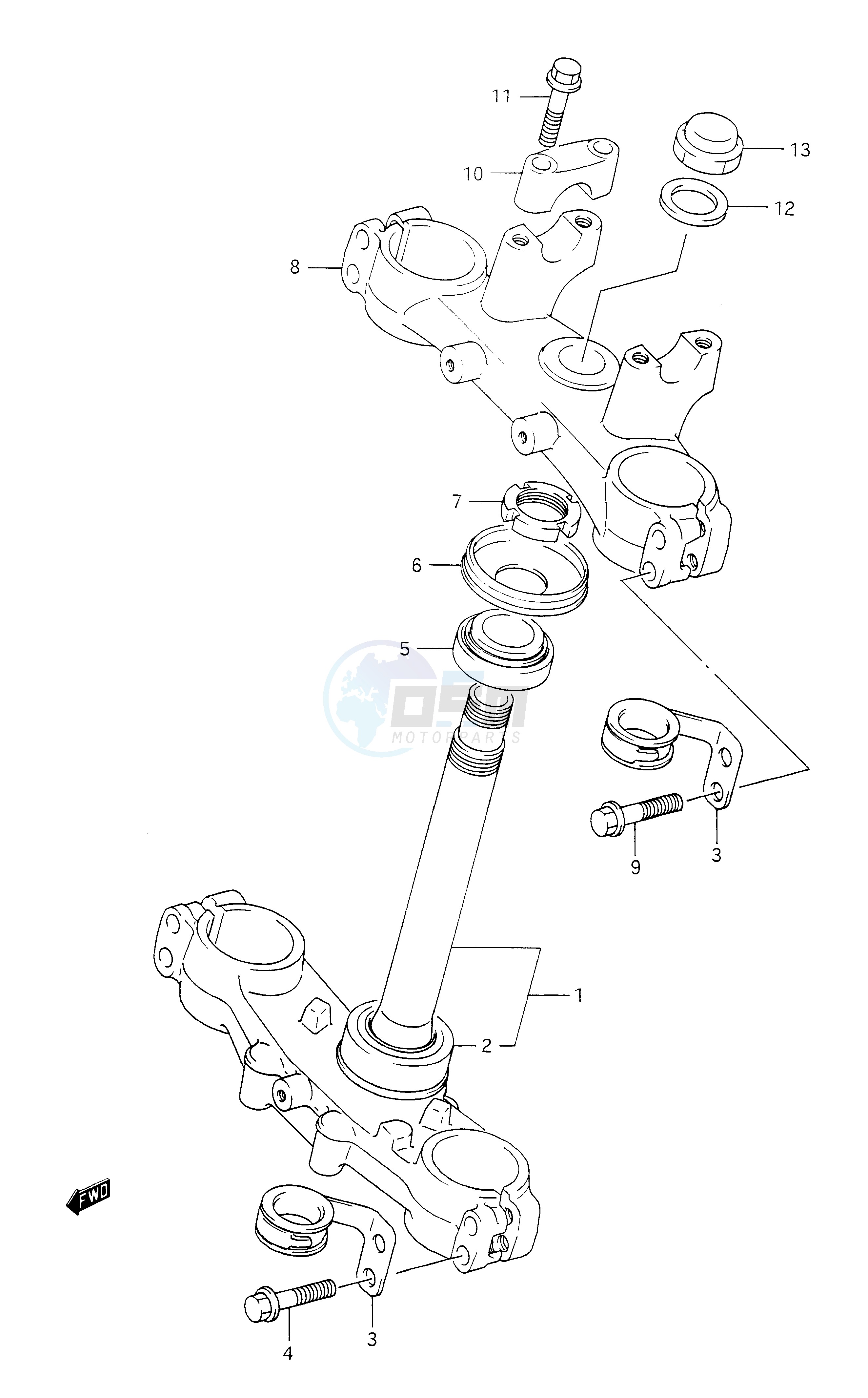 STEERING STEM blueprint