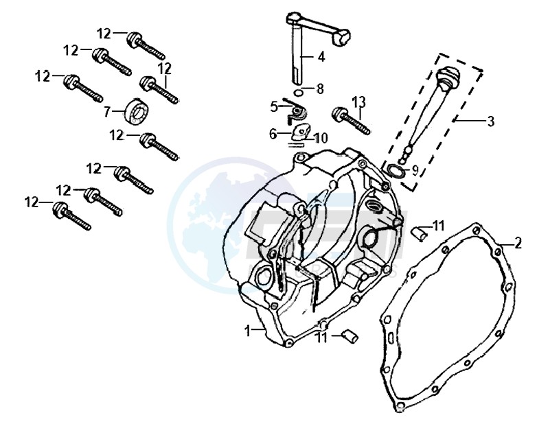 CRANKCASE COVER / GASKET / image