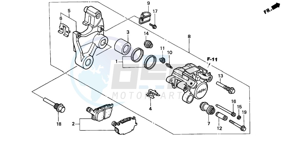 REAR BRAKE CALIPER image