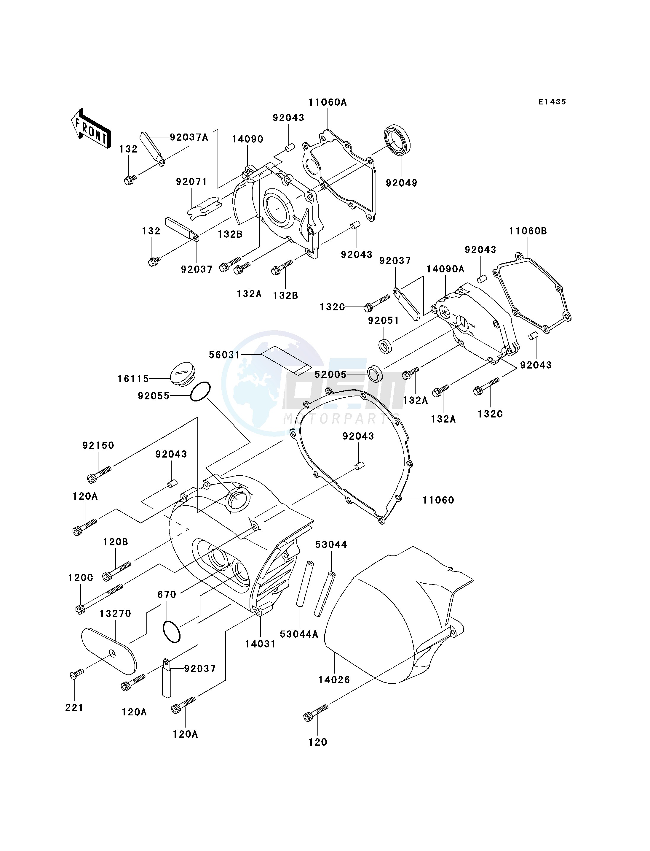 LEFT ENGINE COVER-- S- - image