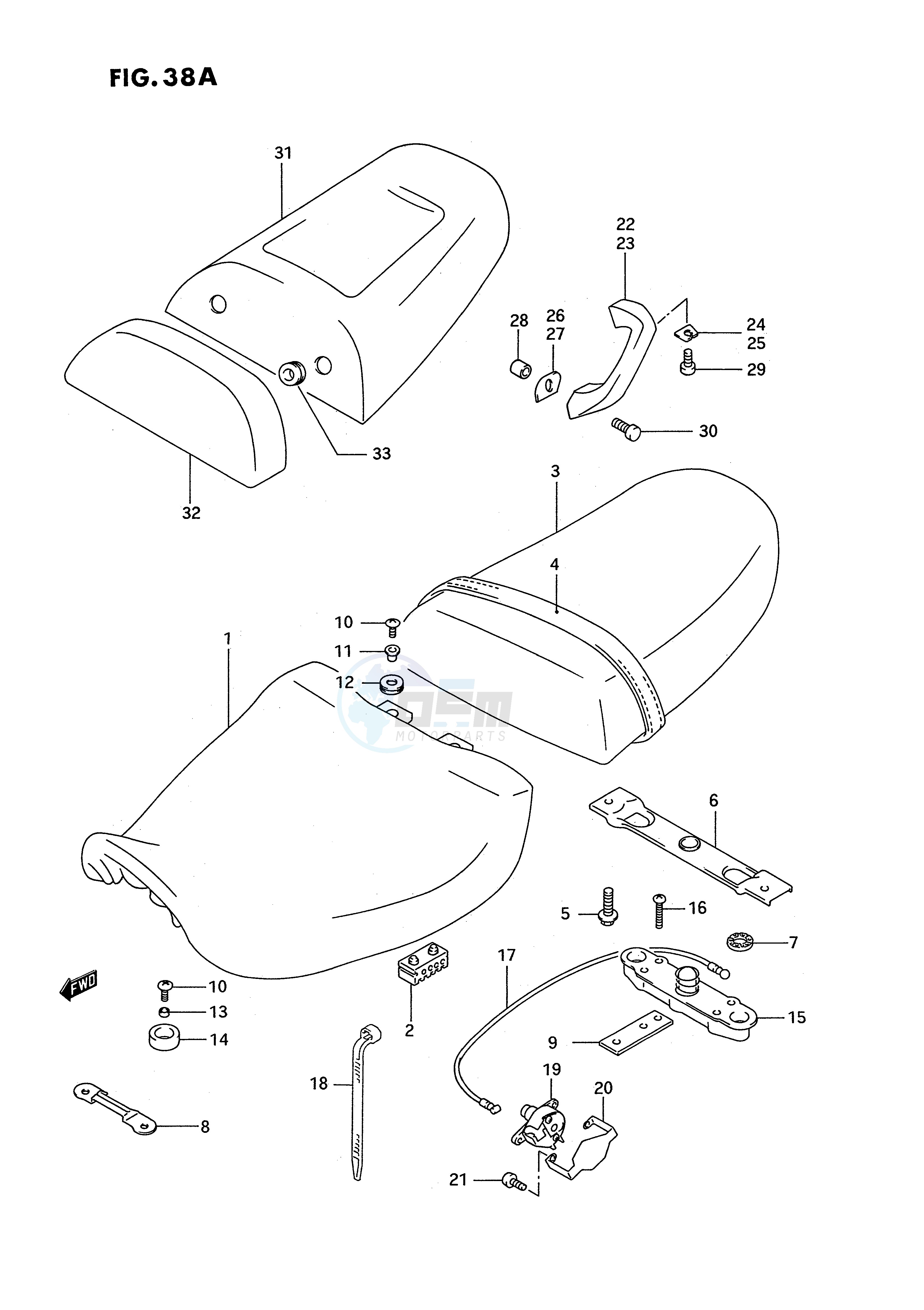 SEAT (MODEL R) blueprint